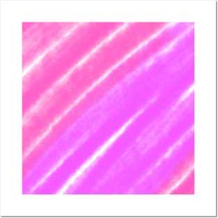 Pink red watercolor handpainted abstract texture Posters and Art